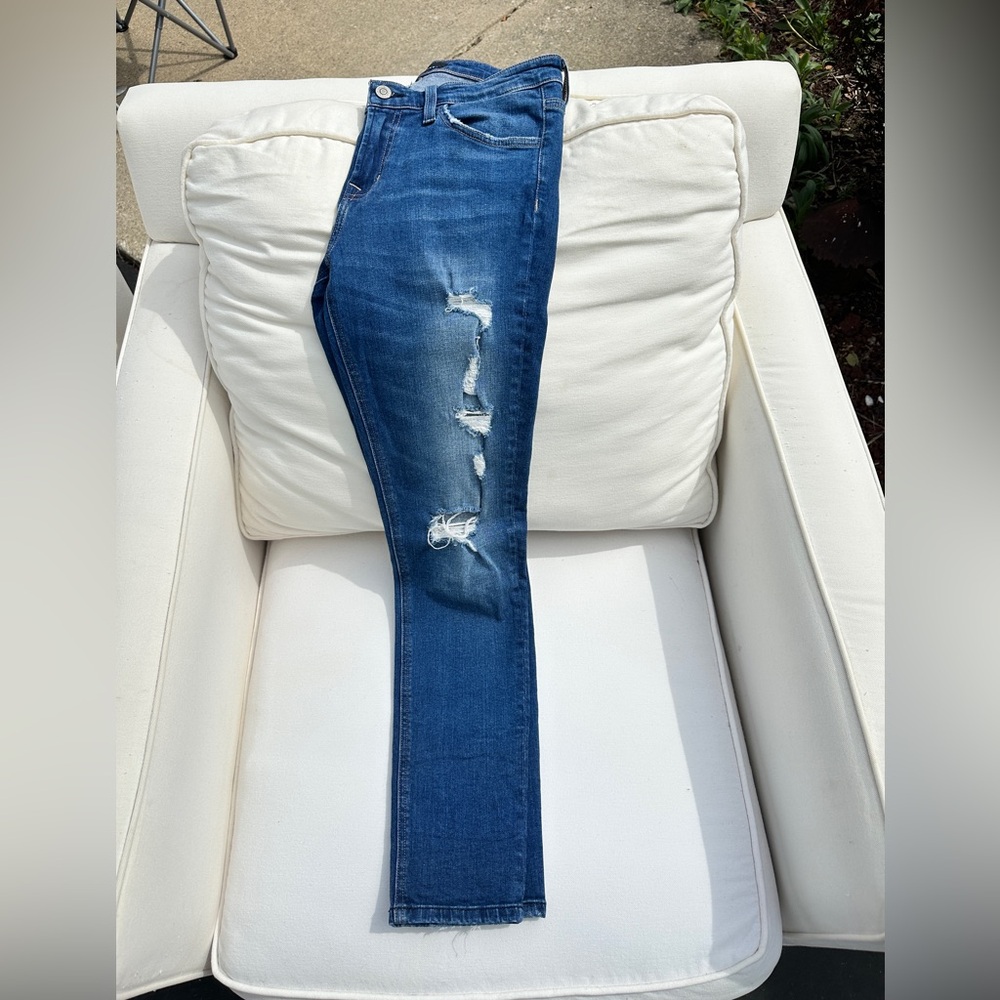 Flying Monkey Distressed Denim Skinny Jeans